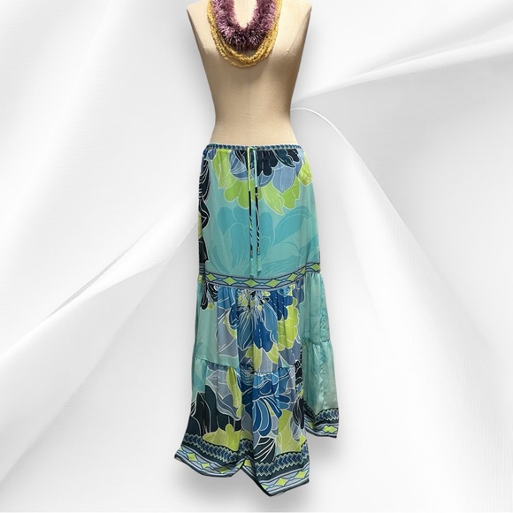 Hale Bob Floral Maxi Skirt  M NWT Boho - Picture 1 of 12